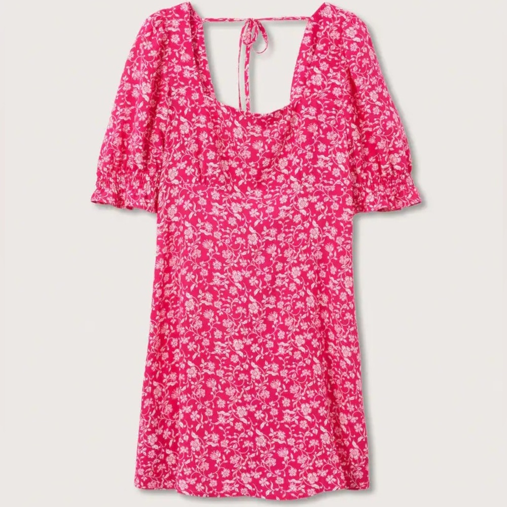 MANGO NWT Pink & White Floral Dress